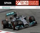 Nico Rosberg - Mercedes - 2014 İspanya Grand Prix, sınıflandırılmış 2º